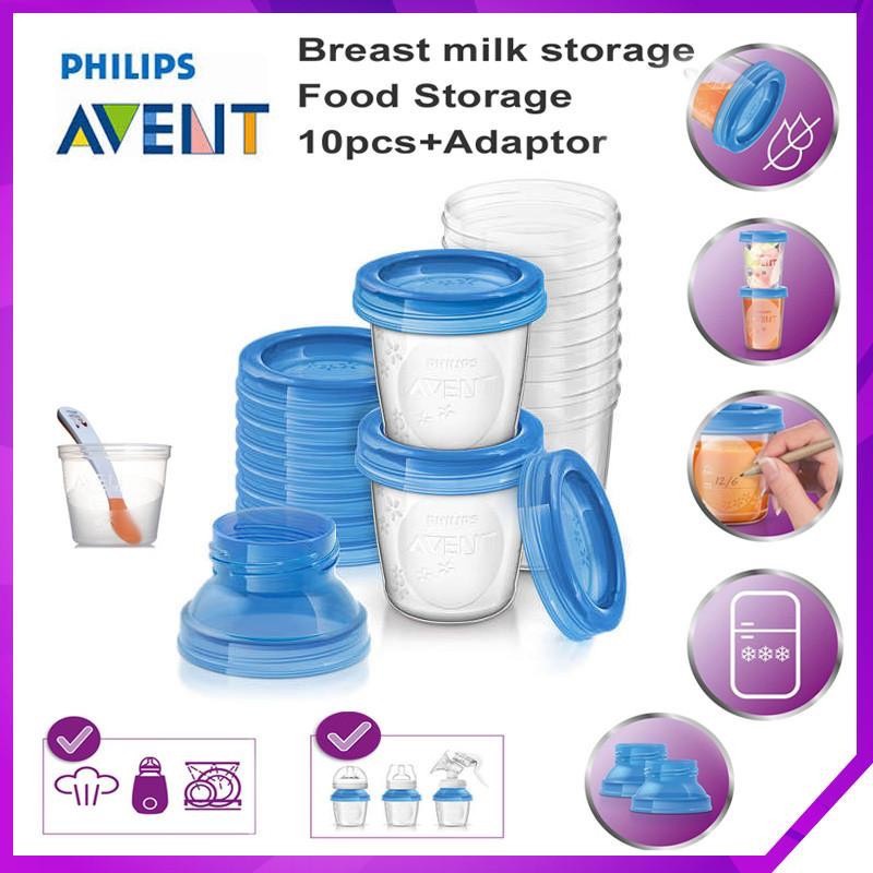 Cốc trữ sữa Avent 180ml và 240ml chính hãng( tách sét)