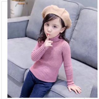 áo len cổ lọ cho bé gái (15_40kg)