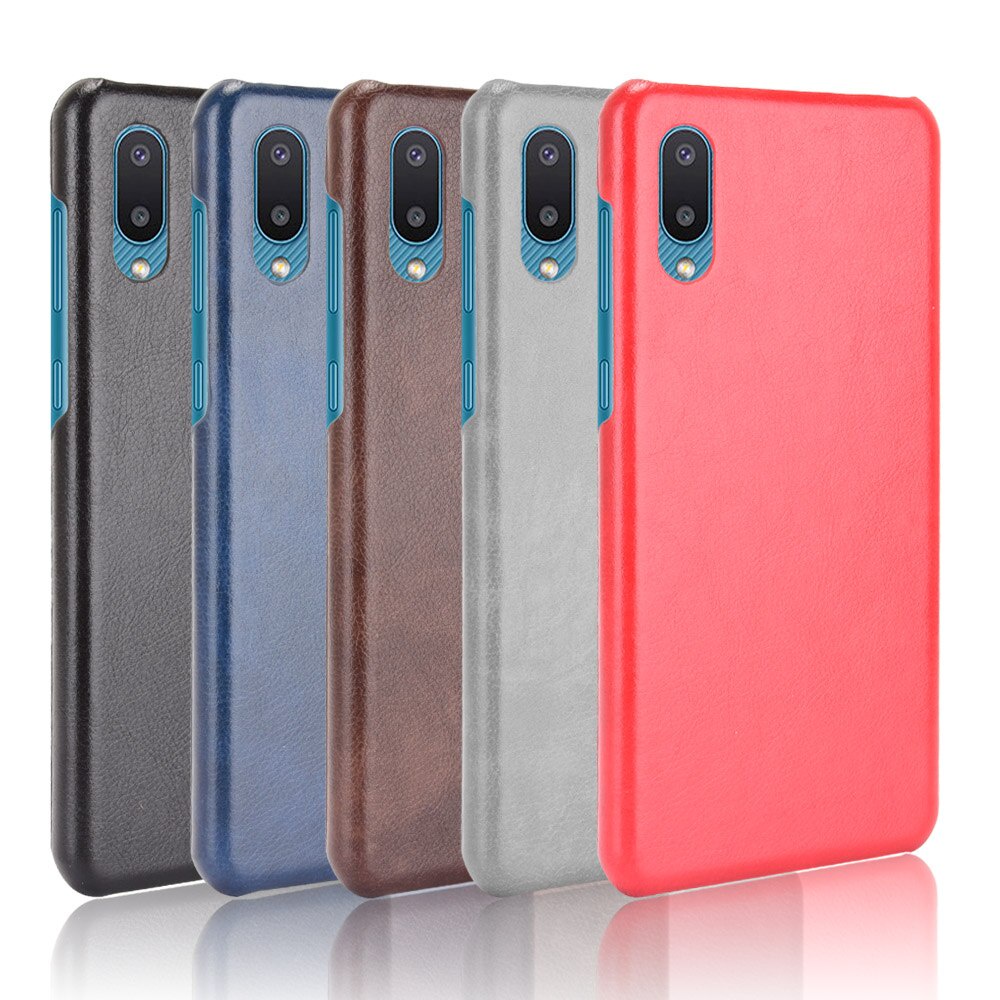 Slim  Samsung A02 Case Litchi Skin Pattern PU Leather and PC Book Cover  Samsung Galaxy A02 A 02 A022F Phone Case 6.5''