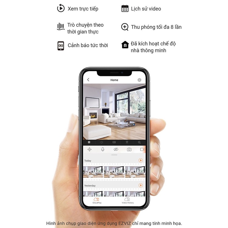Camera wifi ngoài trời chống nước IPX7 Ezviz C3N FullHD 2MPX quay đêm có màu đàm thoại 2 chiều - Bảo hành 24 tháng