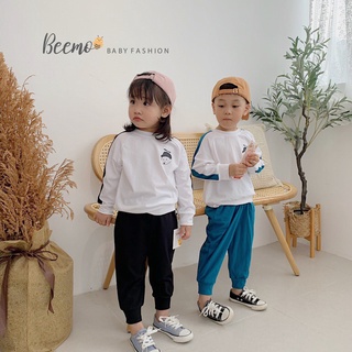 Set trang phục cotton bé trai/ bé gái in hình Shin bút chì Beemo 21B098