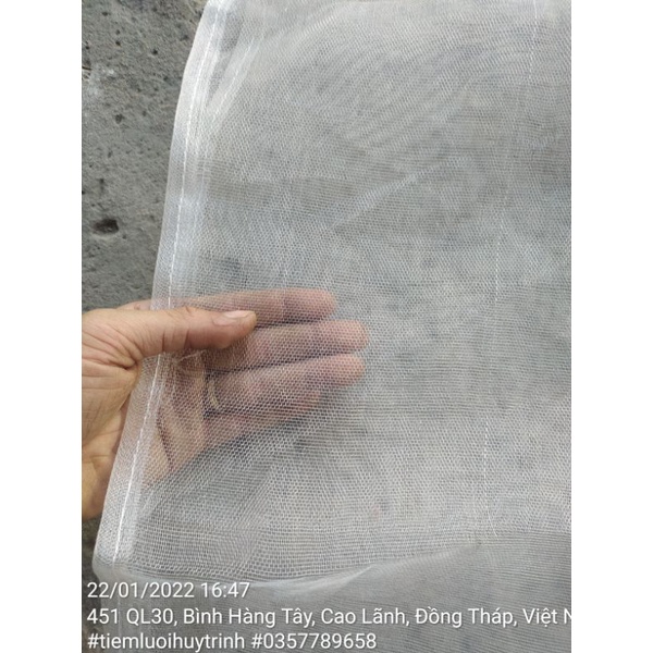 Bao, túi bọc mít lưới cước trắng