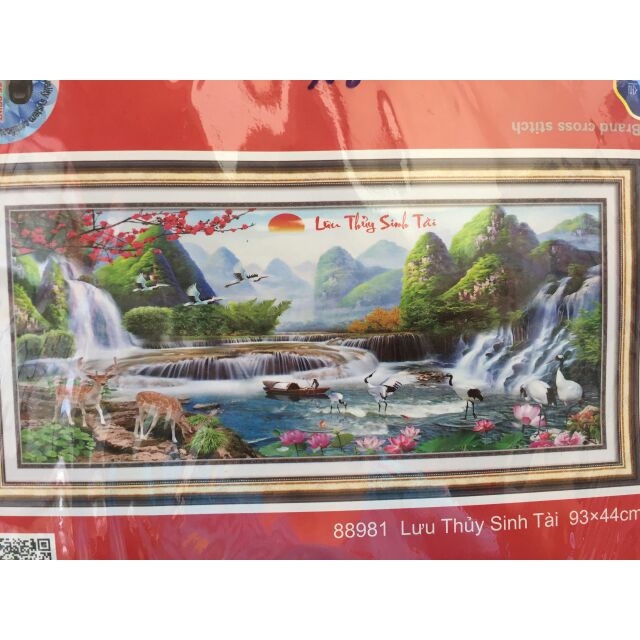 Tranh thêu 3d phong cảnh 88981