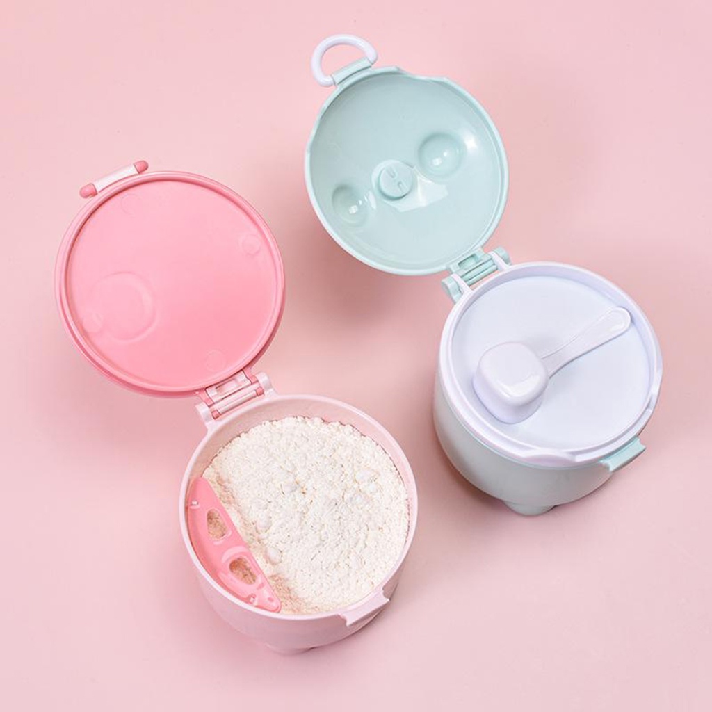 Hộp Đựng Sữa Bột Hình Chú Heo Nhỏ Gọn Tiện Dụng Mang Theo Du Lịch
