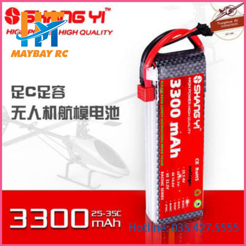 Pin Lipo ShangYi 4s, 6s 3300 mAh 35C - XT60,