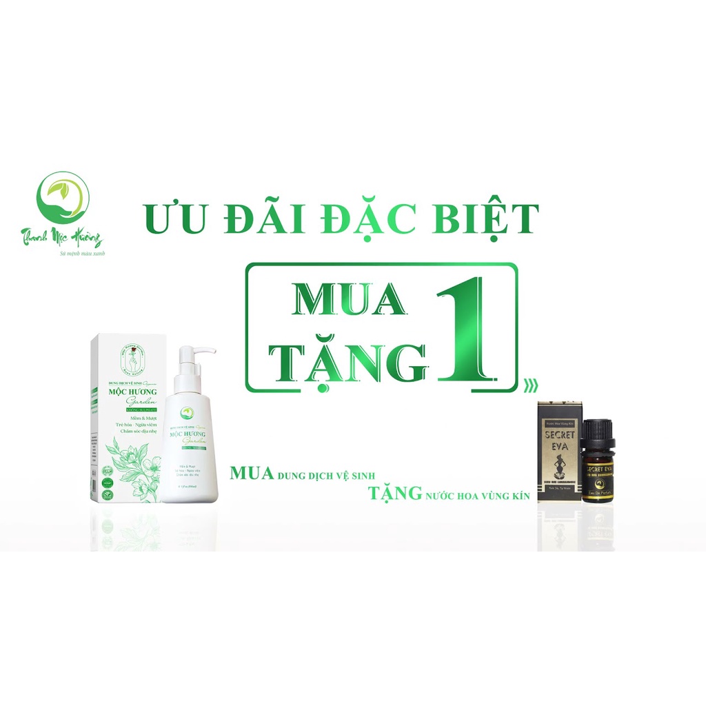 [Mua 1 tặng 1] Dung dịch vệ sinh organic Mộc Hương Garden - Thanh mộc Hương Chính Hãng