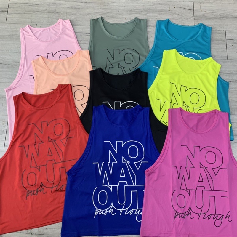 ÁO TANKTOP TẬP GYM NỮ, TANKTOP NO WAY OUT