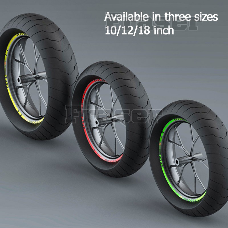 Miếng Dán Phản Quang 12 / 14 / 18 Inches Cho Xe Mô Tô Kawasaki Z750 Z750