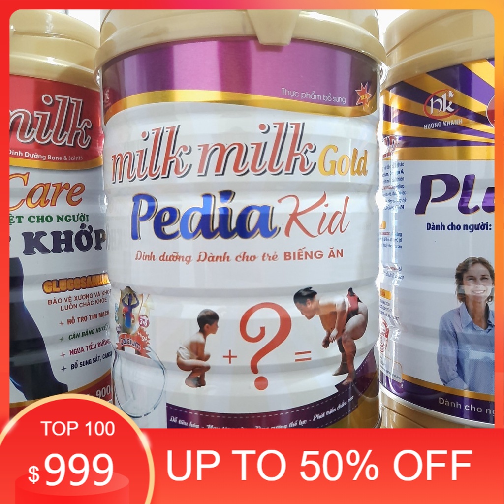 Sữa Pedia kid 900g dành cho trẻ từ 1-15 tuổi, trẻ biếng ăn gầy ốm, suy dinh dưỡng, trẻ nhẹ cân (milkmilk)