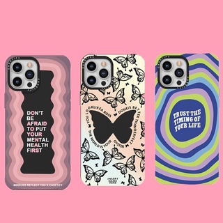 Ốp điện thoại silicon mềm in họa tiết chữ thích hợp CASETIFY Cho iPhone 7 8 Plus X XS XR 11 12 13 Pro Max