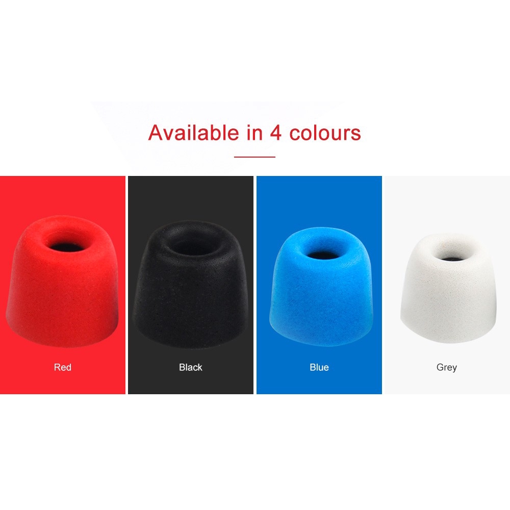 Set 4 Cặp Nút Tai Nghe Nhét Tai TRN 4.5-5mm Bằng Cao Su Non Cách Âm