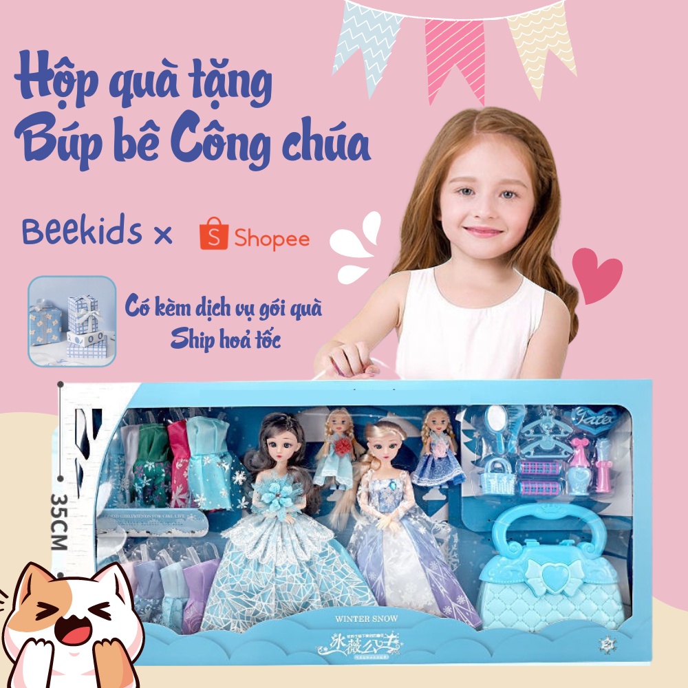 Búp bê Barbi, công chúa Elsa đồ chơi búp bê hộp quà tặng cho bé,đồ chơi bé gái ,đồ chơi búp bê, hộp búp bê quà tặng