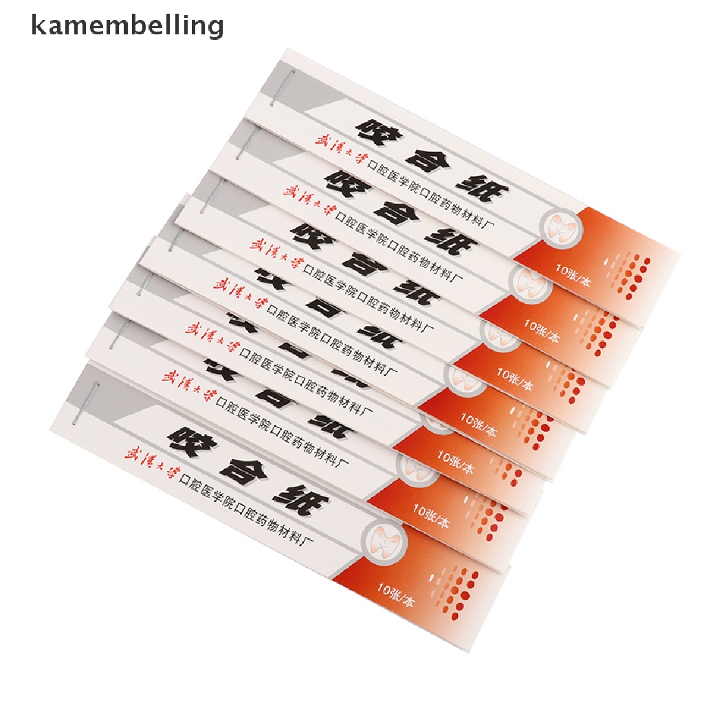 [Hàng mới về] Set 200 giấy điều chỉnh khớp răng màu đỏ chuyên dụng cho nha khoa