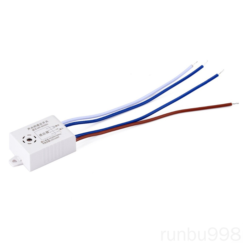 Công Tắc Đèn Cảm Biến Âm Thanh Tự Động 220v Dành Cho Phòng Tắm / Cầu Thang / Hành Lang / Nhà Hàng Runbu998