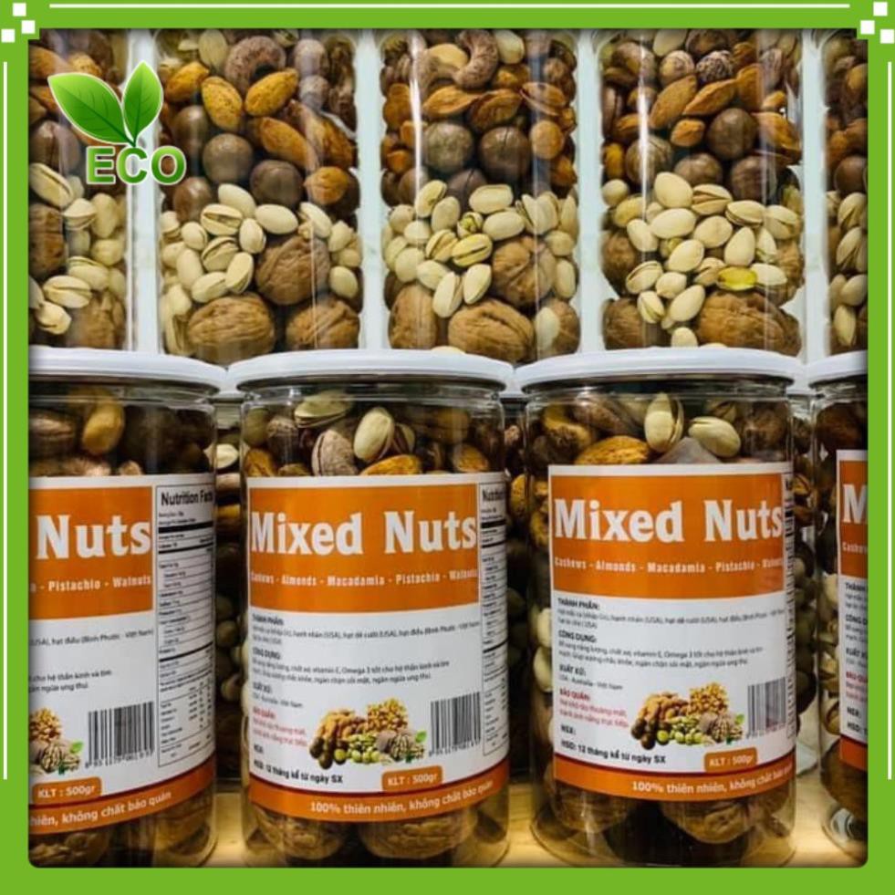 [Mới ra lò] Hạt Mix Nuts 5 loại  Hạt Macca – Hạnh nhân – Hạt Dẻ cười – Hạt Điều – Hạt Óc chó  GIÀU CHẤT XƠ, TỐT CHO TIM