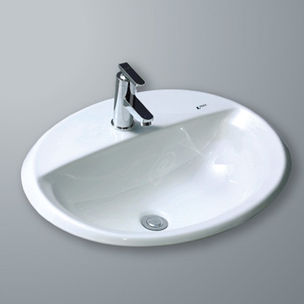 BỘ KỆ LAVABO BÀN ĐÁ + LAVABO INAX L-2395V + XẢ INAX A-325PS - CHÍNH HÃNG