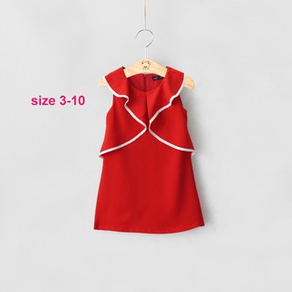 Đầm Bé Gái Vải Lụa Ý Cao Cấp , Lót Cotton Vải Siêu Mềm Ko Nhăn,  2 Lớp _AD024