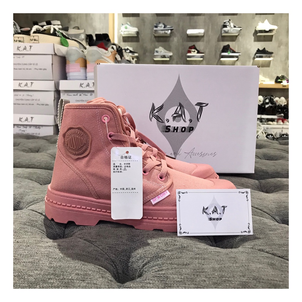 Giày Sneaker Nữ Palladium Full Hồng