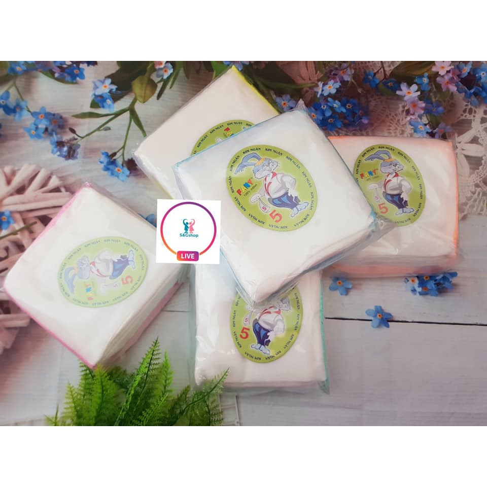 Set 10 Khăn Sữa 3 Lớp Kim Ngân