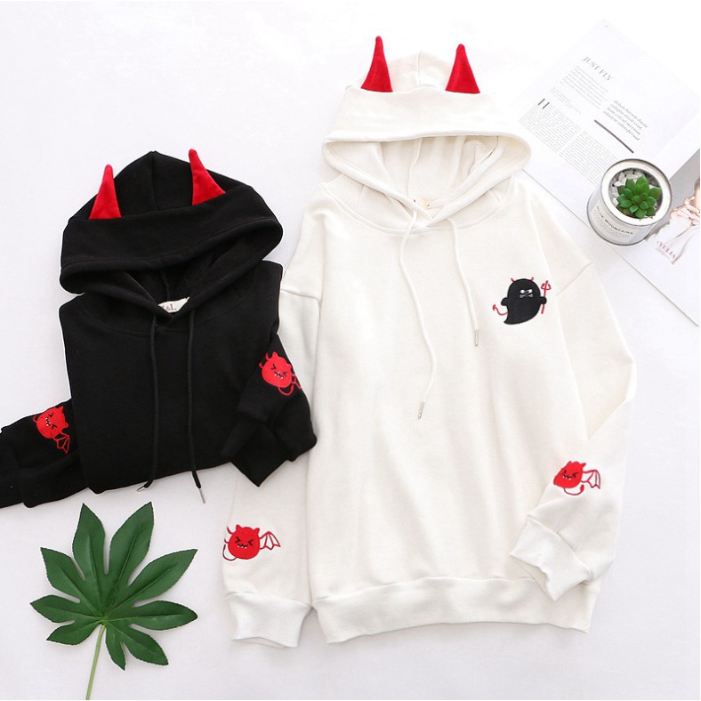 Áo Hoodie Ma Vui Vẻ Siêu Dễ Thương