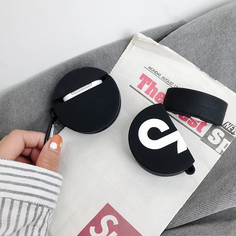 Vỏ Tai Nghe Airpod 1/2 Hình TikTok - Ốp Tai Nghe  Phù Hợp Với Airpods1/2- i11/12 Siêu Cute Dễ Thương