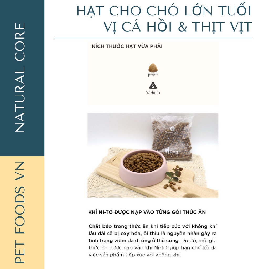 Hạt cho chó già NATURAL CORE SENIOR DOG 1kg