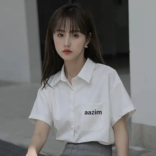 NRVP Áo Sơ Mi Dáng Rộng Thời Trang Hàn Quốc 2022 Dành Cho Nữ