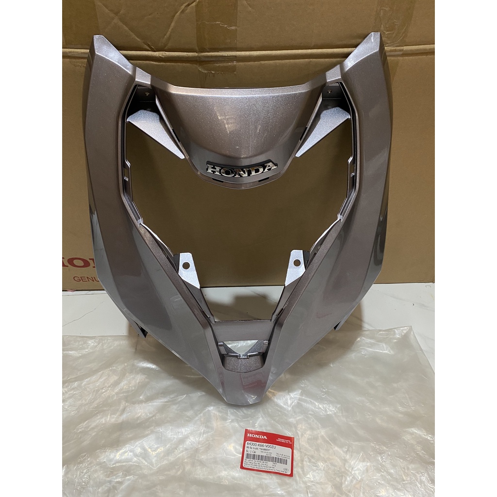 Bộ ốp trước - mặt nạ to HONDA AIR BLADE 125 năm 2017 màu Ghi bạc. *NHB86M* 64300K66V00ZU