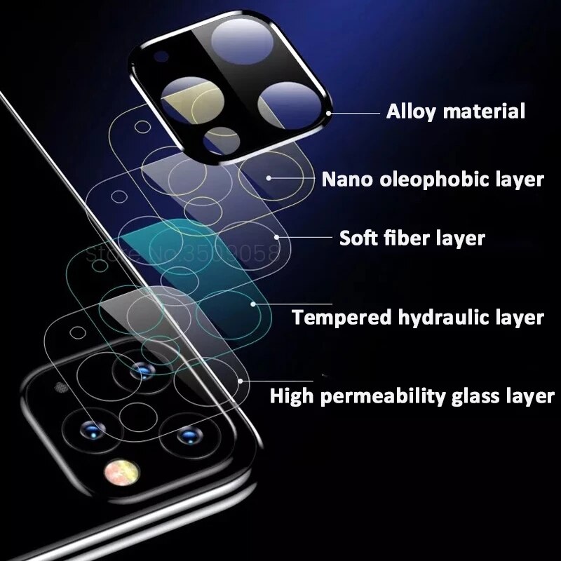 Viền Hợp Kim Nhôm Bảo Vệ Ống Kính Máy Ảnh Cho Iphone 12 Pro Max 12 Mini