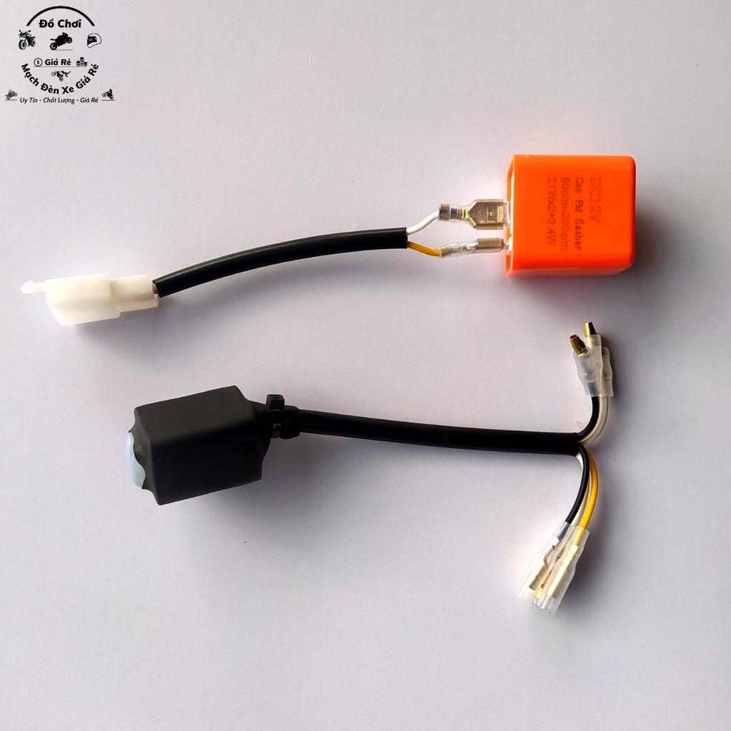Mạch hazard cho vario, Mạch ưu tiên xe máy lắp như zin kèm cục chớp điện tử chỉnh nhanh chậm