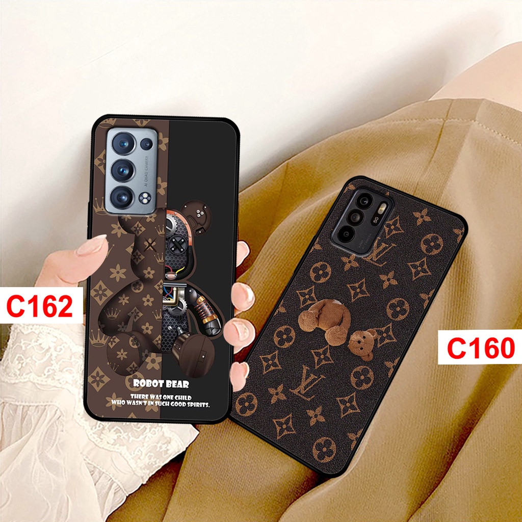 Ốp lưng Oppo Reno 6 - Reno 6Z -  Reno 6 Pro in hình gấu bearbrick thời trang cao cấp.