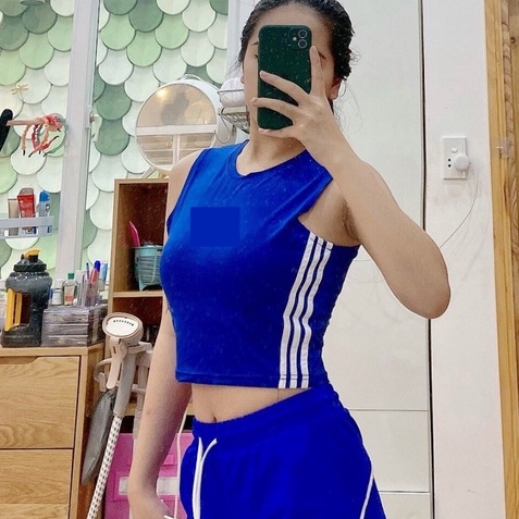 Aó Tập Gym Nữ, Aó croptop tập yoga, gym, aerobic thể thao Bin Sports A026 v2