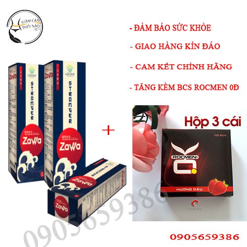 COMBO 3 HỘP Nước Uống Tăng Cường Sinh Lí Nam Zawa Chính Hãng - Hộp 7 Gói