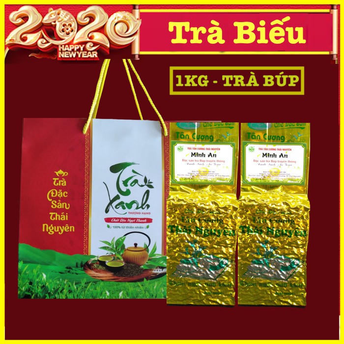 Chè Thái Nguyên Tân Cương 1kg kèm túi giấy biếu tặng loại 1 cao cấp - thơm ngon xanh sạch đẹp giá xưởng | BigBuy360 - bigbuy360.vn