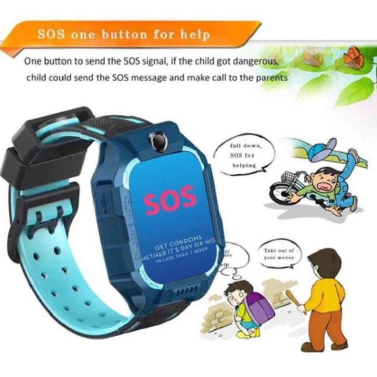 Đồng Hồ Thông Minh Z6 Dành Cho Trẻ Em Định Vị LBS Kid Có Sim Nghe Gọi Tiện Lợi Camera Đèn Màn Hình Cảm Ứng