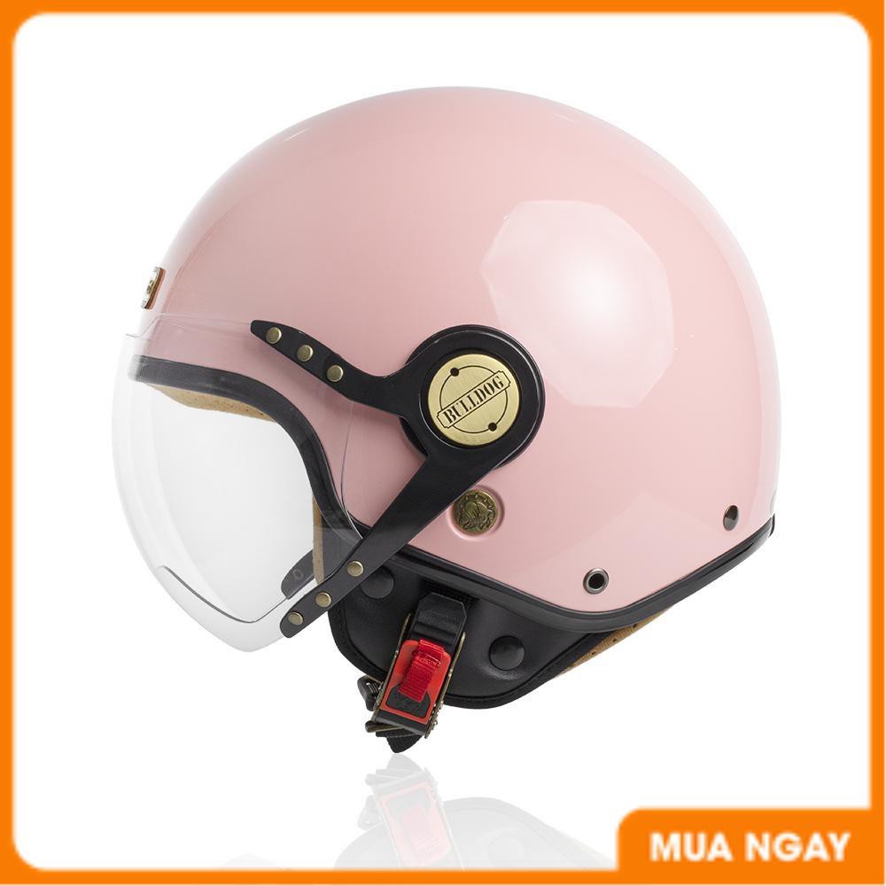 MŨ BẢO HIỂM 3/4 BULLDOG POM [TẶNG KÈM KHÓA SỐ ĐA NĂNG]_Phuotarmor