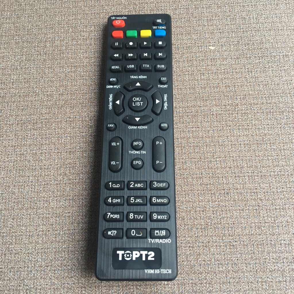Remote Điều khiển đầu thu,đầu truyền hình kỹ thuật số các loại, Tặng pin Chính hãng !