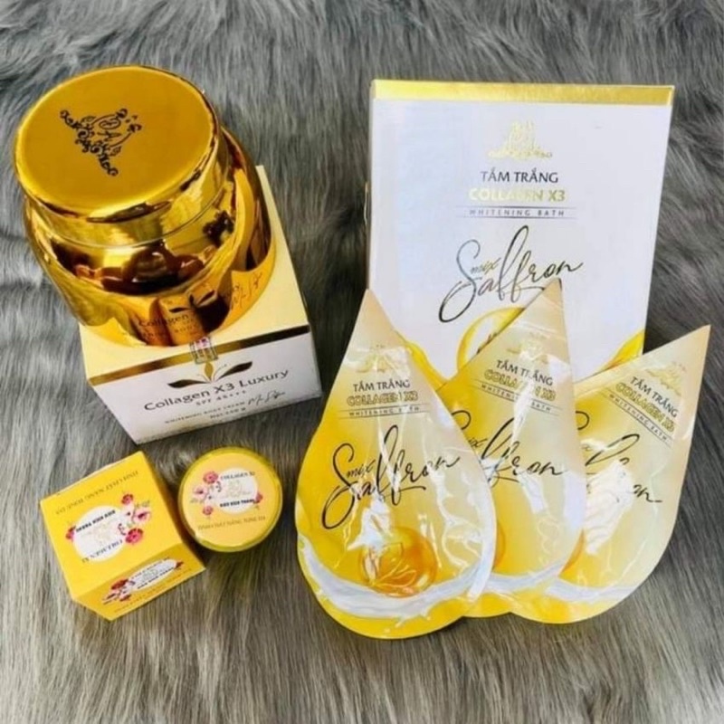 Body Collagen X3 Luxury - Tắm trắng collagen x3 saffron