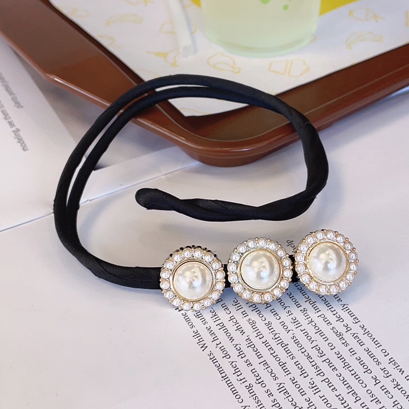 Kẹp tóc hình hoa đính ngọc trai phong cách Hàn Quốc thời thượng