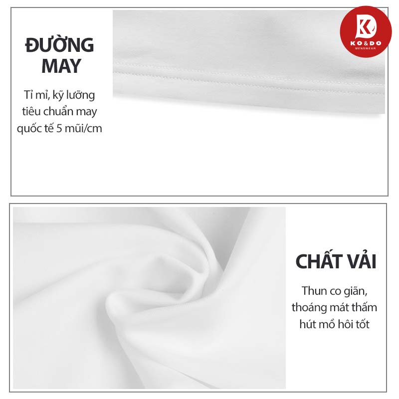 Áo thun nam KO&DO mã TT25 Áo tay lỡ form rộng thể thao ngắn tay đẹp hè thu cộc tay tập gym co giãn vải cotton | BigBuy360 - bigbuy360.vn