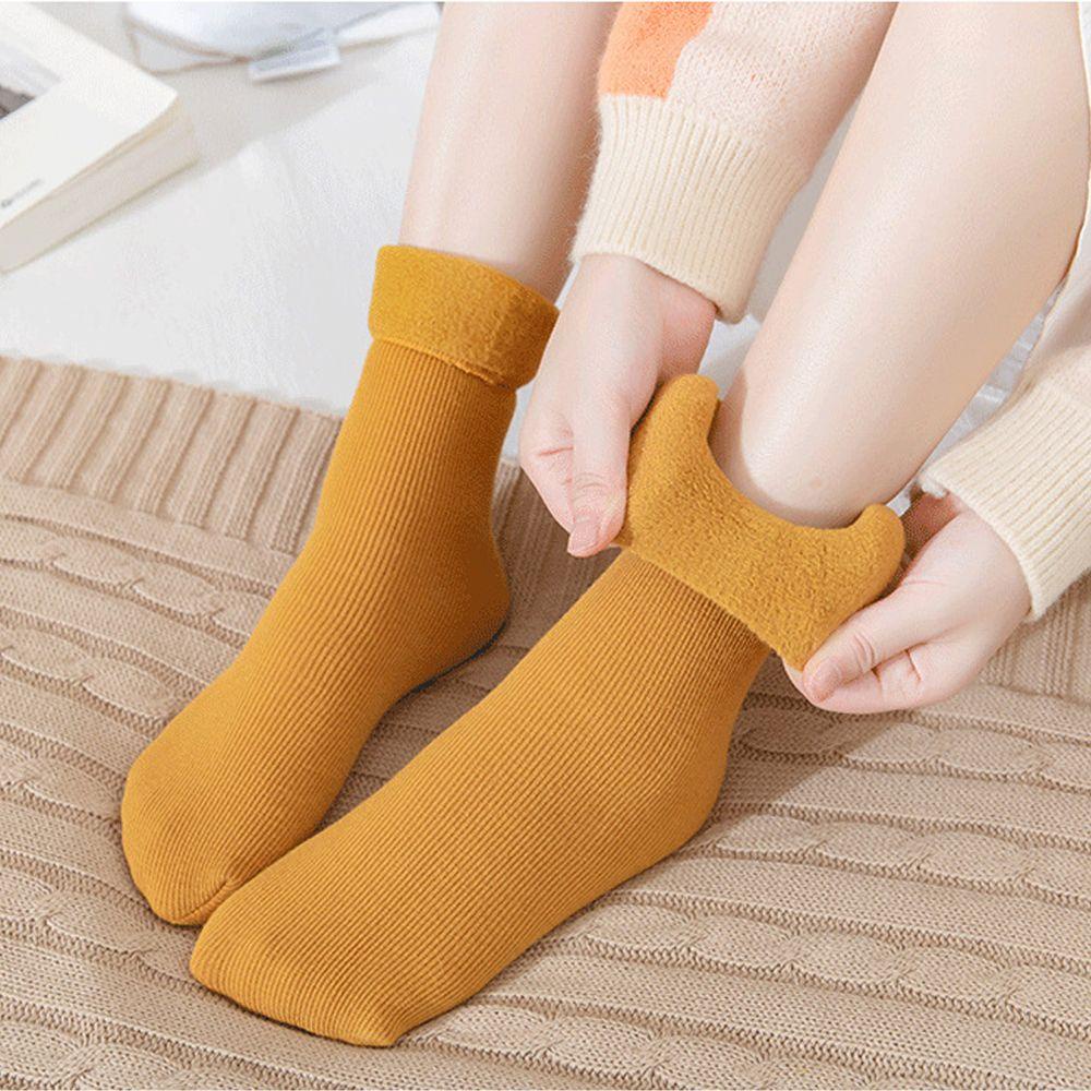Vớ Len Nhung Cashmere Không Đường May Thời Trang Đi Tuyết