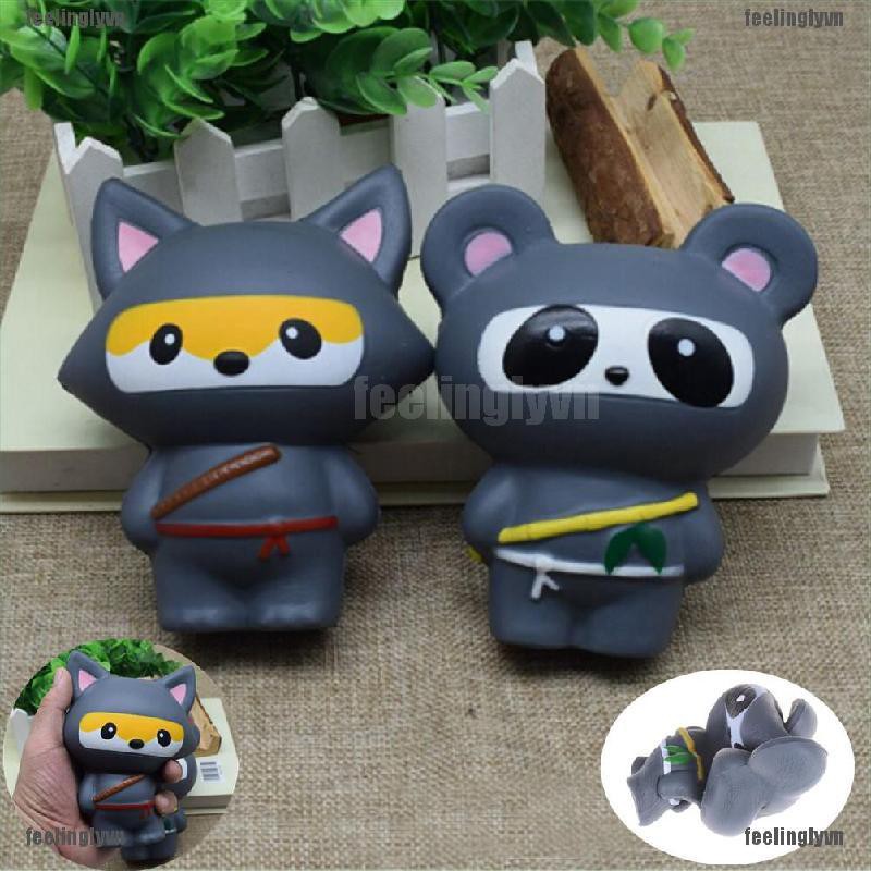 ❤Hàng Đầu❤ Đồ Chơi Squishy Hình Gấu Trúc ninja Dễ Thương Chất Lượng Cao