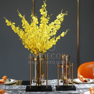 Bình lan vũ nữ, lan hồ điệp vàng Bắc Âu decor trang trí phòng bếp, phòng khách sang trọng - AM Decor
