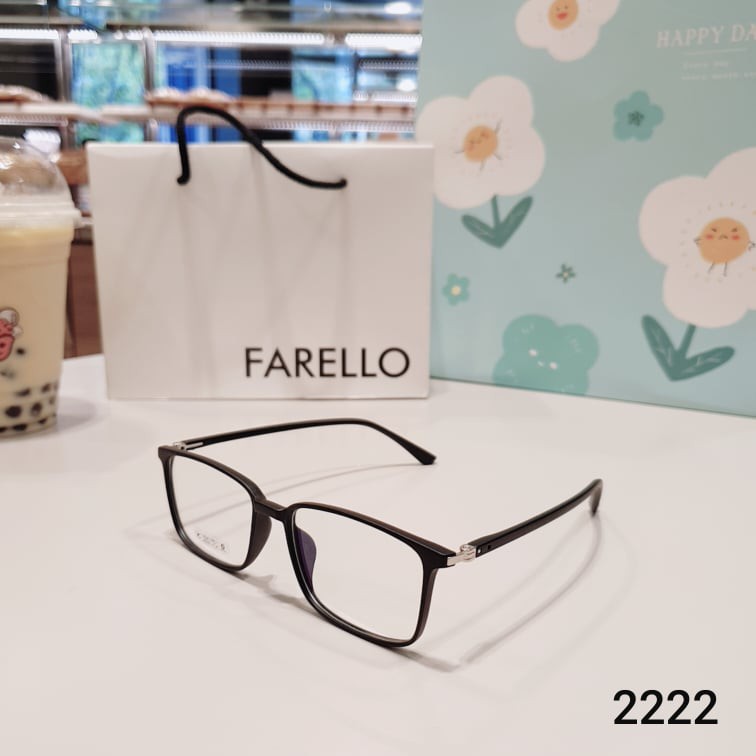 Gọng kính nhựa dẻo nam nữ LILYEYEWEAR dáng mắt vuông cơ bản dễ đeo màu sắc thời trang 2222