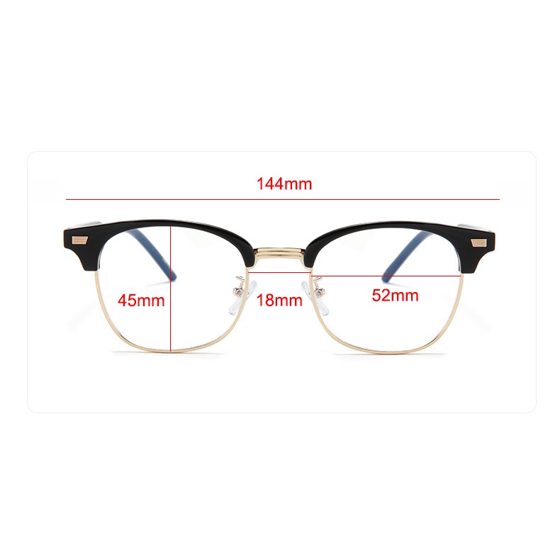Gọng kính kim loại nam nữ LV008