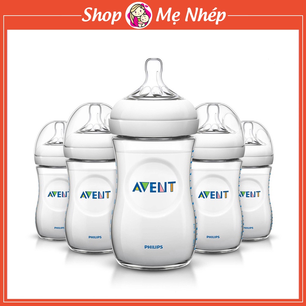 Free Ship 🎁🎁🎁 Bình sữa Philips Avent Natural 125 260ml được chọn núm [CAM KẾT BÁN GIÁ GỐC - HÀNG CHÍNH HÃNG]