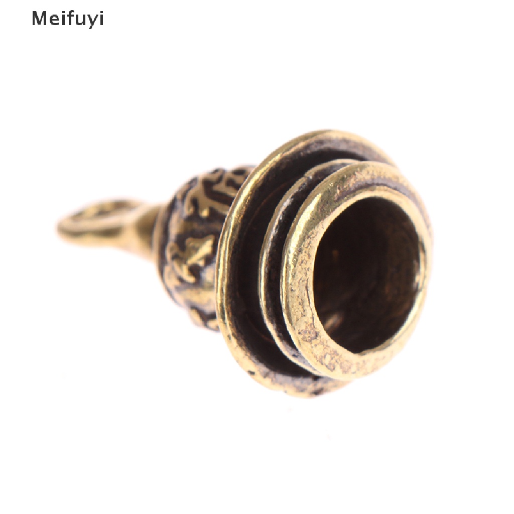 [Meifuyi] Brass Gourd Lucky Car Key Chain Pendants Pill Box Medicine Case Container Bottle COD