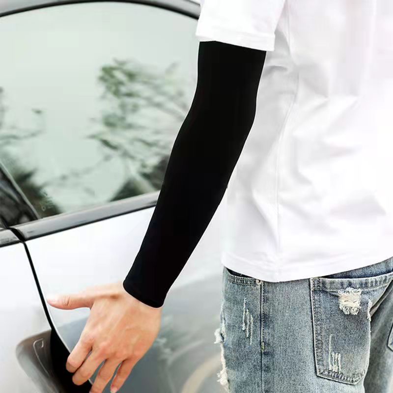 Ống tay áo chống nắng vải lụa lạnh chuyên dùng khi lái xe