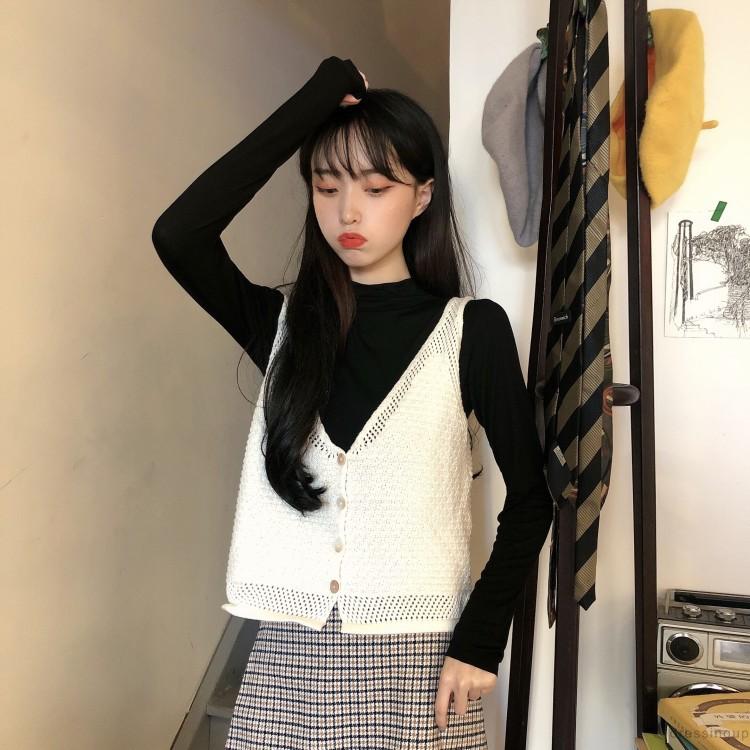 Áo khoác vest không tay xẻ cổ chữ V phong cách thời trang cá tính cho phái nữ | BigBuy360 - bigbuy360.vn