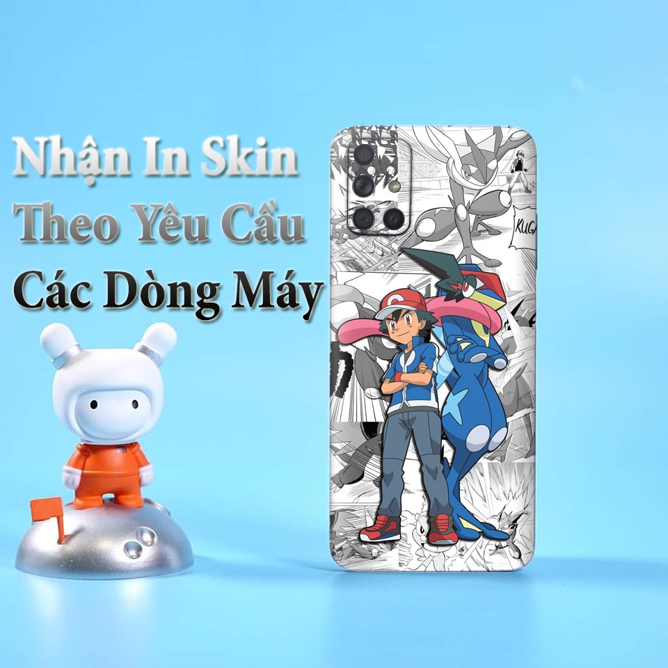 Miếng Dán Skin Điện Thoại In Hình Pokemon Dán Lưng Greninja Cho Iphone 7/ 8/ X/ XS/ 11/ 11 Pro Max Và Dòng Máy Android